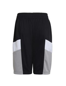 Pantalon Corto Adidas SHO D2M Niño Negro Y Gris