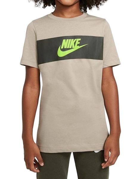 un millón sorpresa bibliotecario Camiseta Nike Nsw Chest Panel Niño Verde