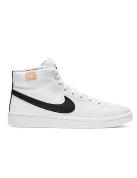 Zapatilla Nike Court Royale 2 Mid Blanco Y Negro