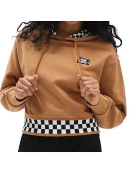 Sudadera Crop Mujer Vans  Marrón