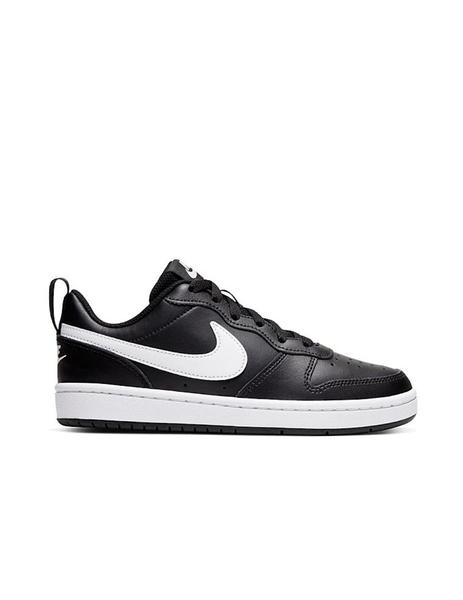 Violín Morbosidad voltereta Zapatilla Nike Court Borough Low2 GS Negro/Blanco