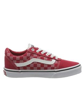 Zapatilla Vans YT Ward Rojo/Cuadros