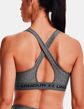 Top Under Armour Crossback Mujer Gris