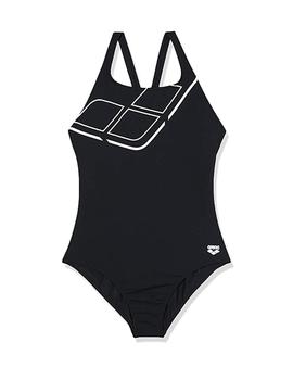 Bañador Arena Swim 1P ESS Mujer Negro/Blanco