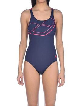 Bañador Arena Swim Essentials Mujer Marino/Rosa