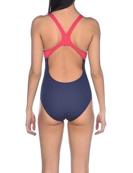 Bañador Arena Swim Essentials Mujer Marino/Rosa