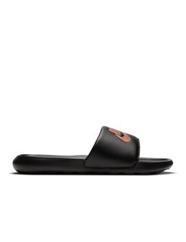 Chancla Nike W Victori One Slide Negro y Bronce