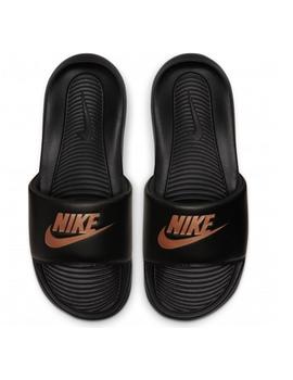 Chancla Nike W Victori One Slide Negro y Bronce