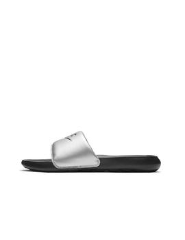 Chancla Nike W Victori One Slide Plata/Negro