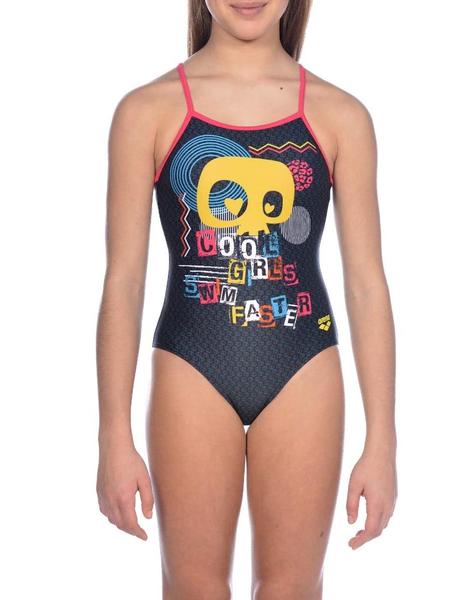 Bañador Arena Swim Calavera Niña Negro