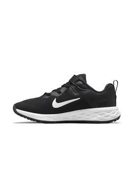 Zapatilla Nike Revolution 6 NN PSV Negro y Blanco