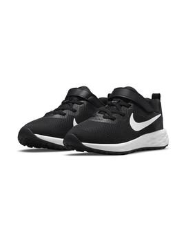 Zapatilla Nike Revolution 6 NN PSV Negro y Blanco