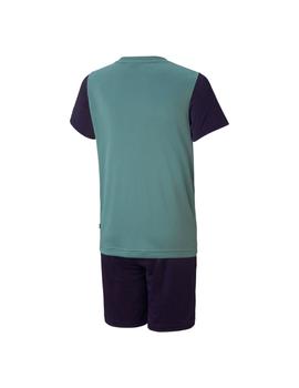 Conjunto Puma Niño Menta y Marino