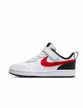 Zapatilla Nike Court Borough Low PSV Blanco/Rojo