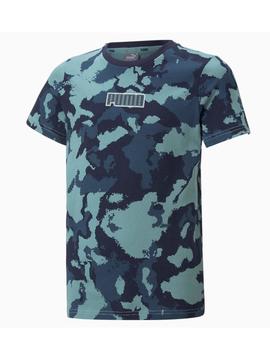 Camiseta Puma Alpha Niño Mineral Blue