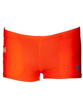 Bañador Arena Swim Boxer Niño Naranja