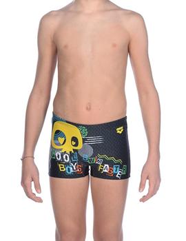 Bañador Arena Swim Boxer Niño Negro Calavera