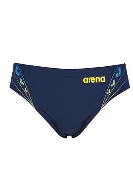 Bañador Arena Swim Slip Hombre Marino/Amarillo