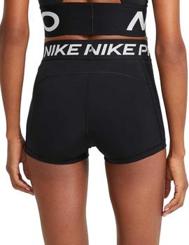 Short Nike Pro 3' Mujer Negro