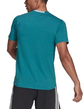 Camiseta Adidas D4T Hombre Verde