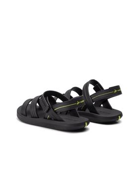 Sandalia Rider Kids Rush Papete Negro