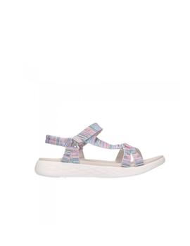 Sandalia Skechers Go Walk Mujer Beige