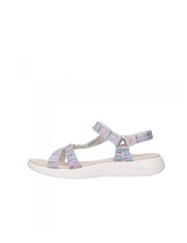 Sandalia Skechers Go Walk Mujer Beige