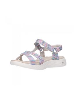 Sandalia Skechers Go Walk Mujer Beige