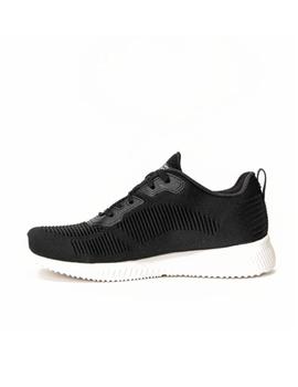 Zapatilla Skechers W Bobs Squad Touch Talk BLK