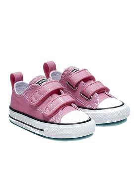 Zapatilla Converse AS 2V Baja Lona Bebé Rosa