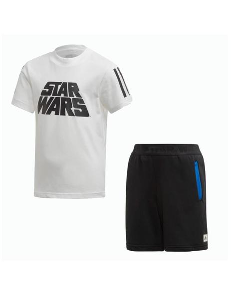 Conjunto Adidas Wars Blanco negro