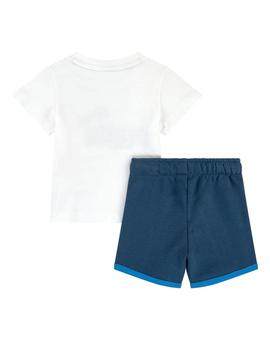 Conjunto Puma Bebé Minicats Blanco y azul