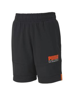 Pantalón Puma Alpha Short Niño Negro y Naranja