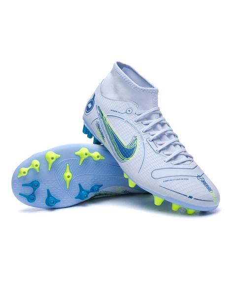 Objetivo desarrollando El diseño Bota Nike SuperFly 8 Academy AG Gris/Azul