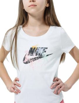 Camiseta Nike NSW RTL Niña Blanca
