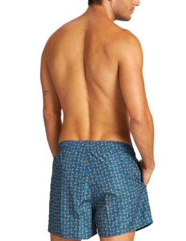 Bañador Arena Beach M Fundamentals Print Azul