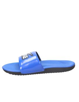 Chancla Nike Kawa Slide Fun GS para niño azul