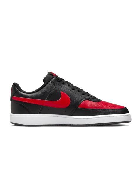 Zapatilla Court Low Negro Rojo