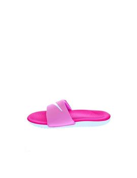 Chancla Nike Kawa Slide GS/PS Rosa/Blanco