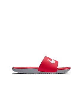 Chancla Nike GS/PS Kawa Slide Rojo/Blanco