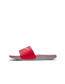 Chancla Nike GS/PS Kawa Slide Rojo/Blanco