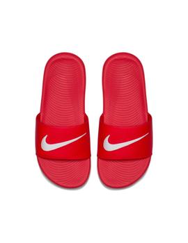 Chancla Nike Kawa Slide GS/PS Rojo/Blanco