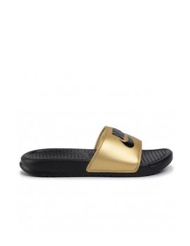 Chancla Nike W Benassi JDI Negro/Oro