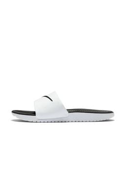 Chancla Nike Kawa Slide Gs blanca y negra para niño