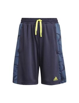 Pantalón Adidas  Camo Sho Niño Azul