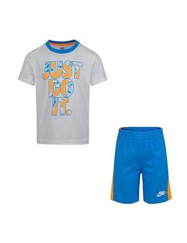 Conjunto Nike NKB Tide Niño Blanco y azul