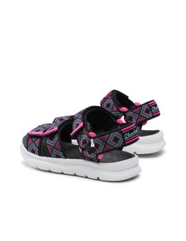 Sandalia Skechers C-Flex 2.0 Kids Negro/Multi