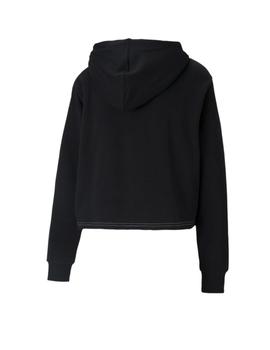 Sudadera Puma Amplified Cropped Mujer Blanco/Negro