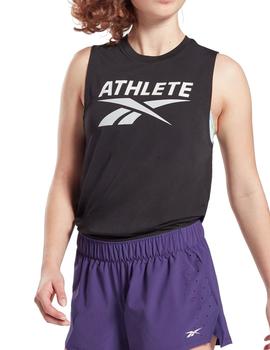 Camiseta Reebok Athlete Mujer Negra