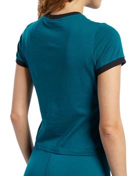 Camiseta Reebok Te Linerar Logo Mujer Verde